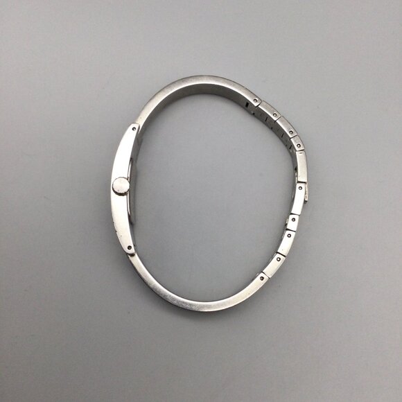 Coach Watch Women 13mm Silver Tone Black Dial Swiss Made New Battery 7" - Picture 6 of 14